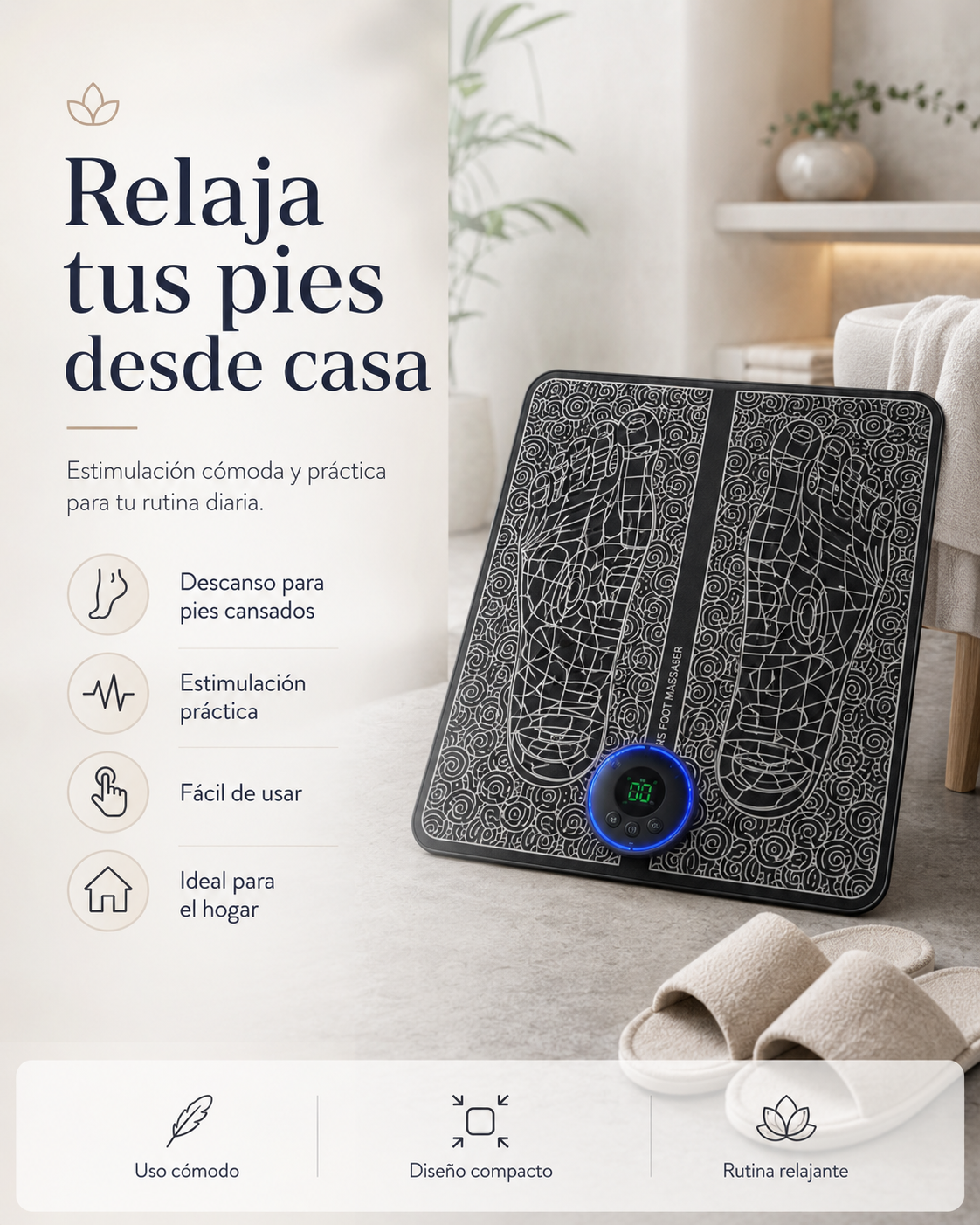 Alfombra masajeadora